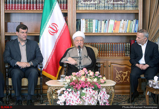 دیدار اعضای تیم ملی و مسئولین فدراسیون وزنه‌برداری با آیت الله هاشمی رفسنجانی