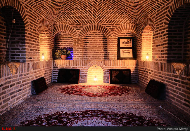 نماهای شبانه کاروانسرای ساسانی دیرگچین