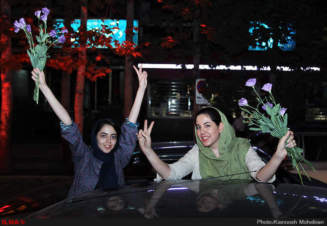 جشن هسته ای در خیابان های تهران -3