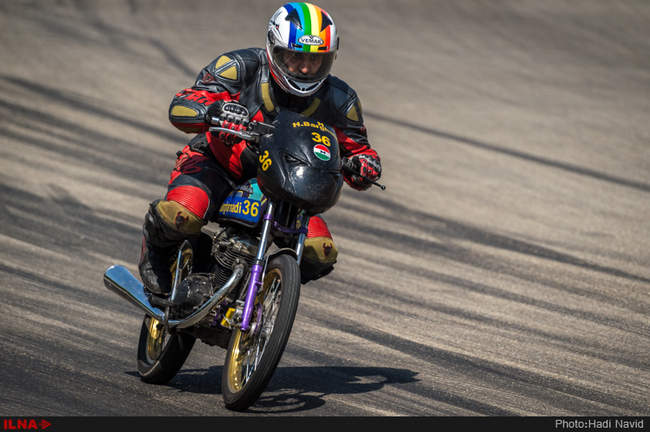 دور دوم مسابقات موتورسواری سرعت ایران