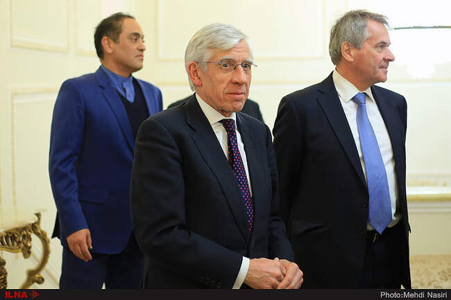 Former British FM Jack Straw Meets Javad Zarif