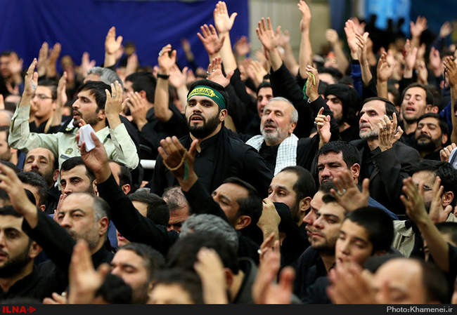 مراسم عزاداری شب عاشورا در حسینیه امام خمینی