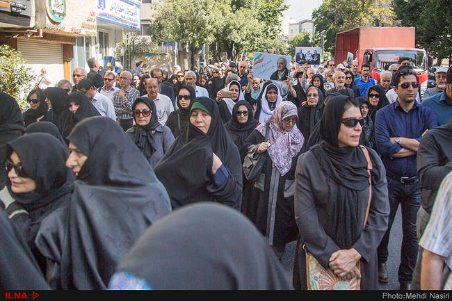 مراسم تشییع پیکر محمد بسته‌نگار