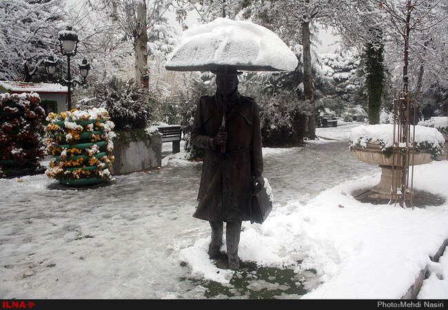 بارش برف پاییزی در تهران