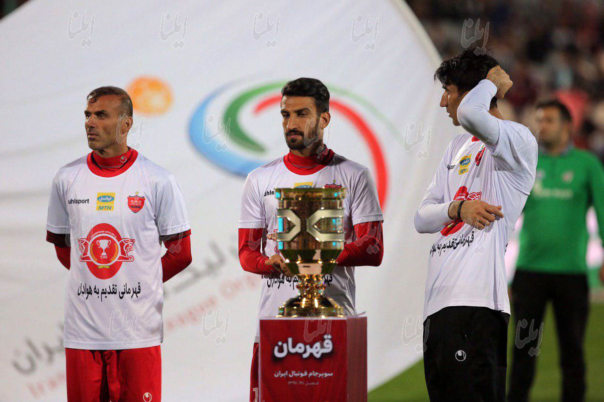جشن قهرمانی پرسپولیس در سوپر جام (تصاویر)