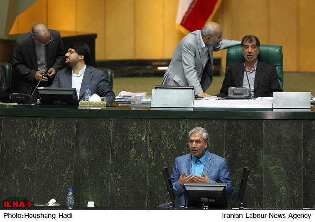 علی ربیعی در جلسه علنی مجلس شورای اسلامی 