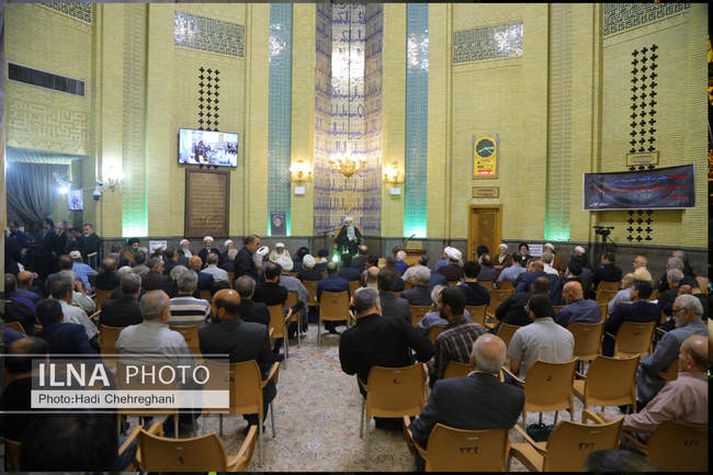 مراسم ختم همسر آیت‌الله سیستانی در تهران