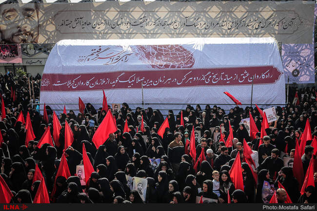 گزارش تصویری مراسم تشییع پیکر شهید حججی 