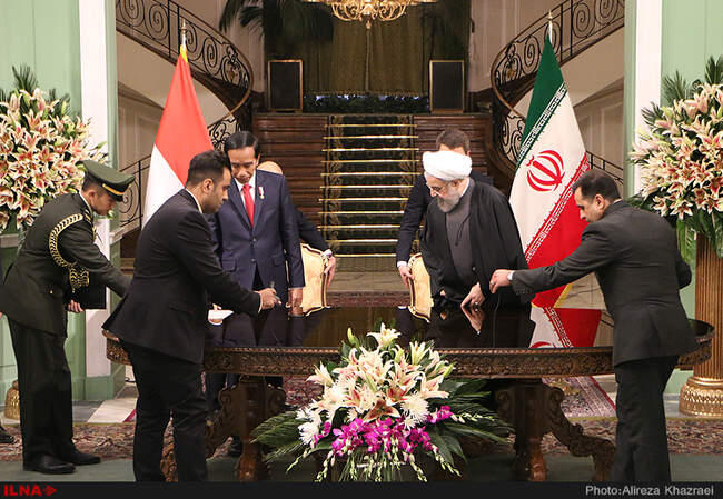 امضای چهار سند همکاری بین ایران و اندونزی 