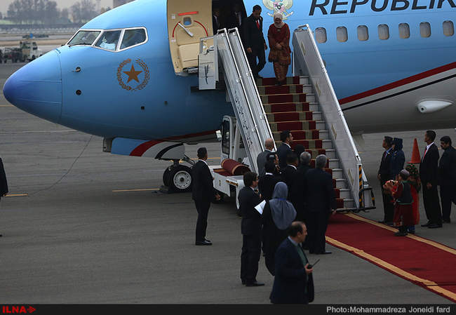 ورود جوکو ویدودو  رئیس جمهور اندونزی به تهران
