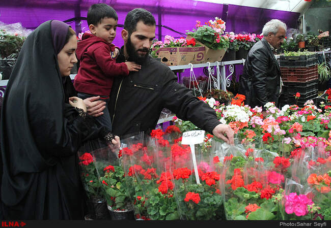 بازار گل و گیاه تهران در آستانه نوروز