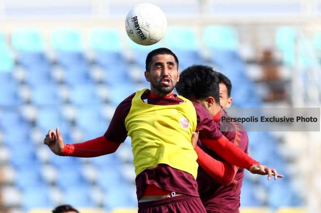 گزارش تصویری: تمرینات سرخ پوشان با حضور ستاره جدید