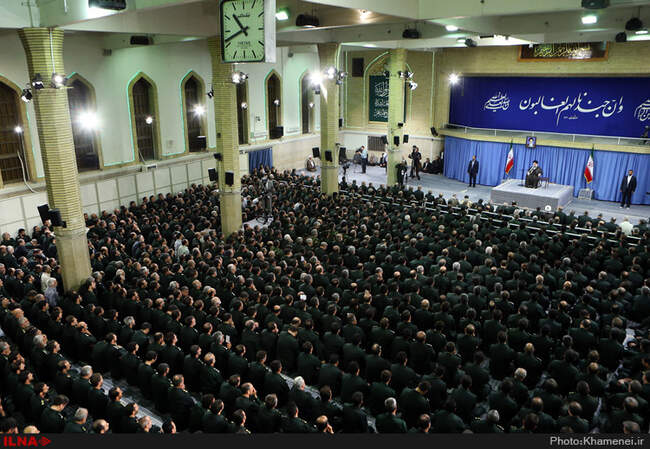 دیدار فرماندهان سپاه پاسداران انقلاب اسلامی‌ با حضرت آیت‌الله خامنه‌ای