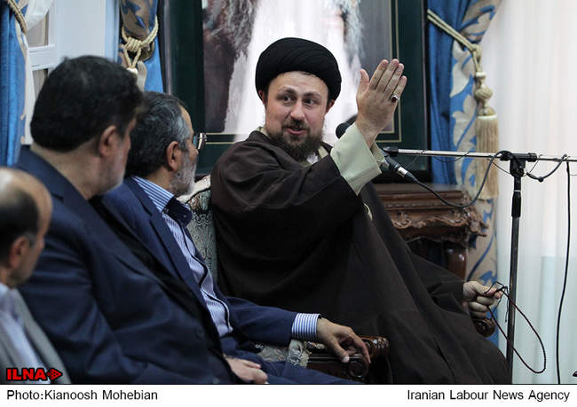دیدار سید حسن خمینی با اعضای ستاد بزرگداشت امام(ره) 
