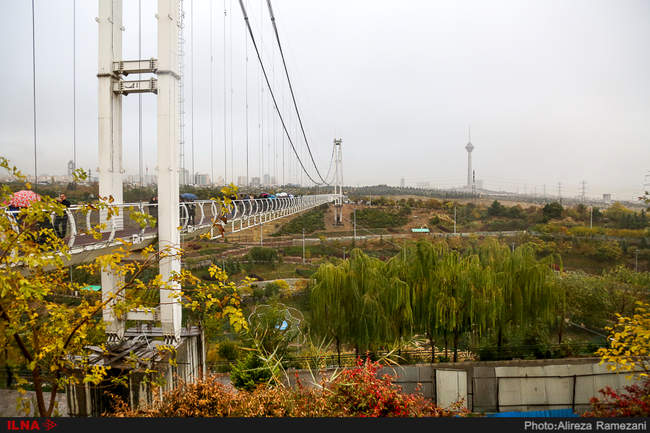 بهره برداری از 21 پروژه شهری منطقه 2 تهران -پل معلق آسمان