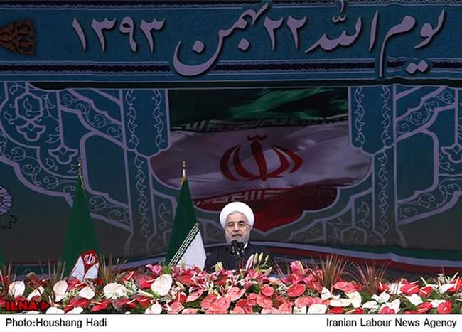 حضور رییس جمهور در راهپیمایی یوم الله ۲۲ بهمن