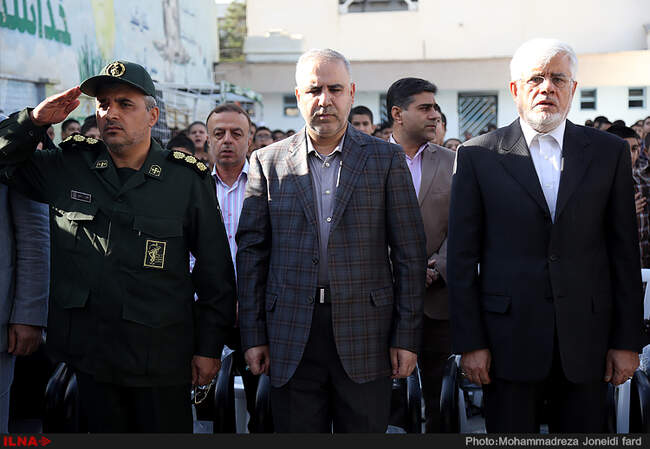 مراسم بازگشایی مدارس با حضور عارف