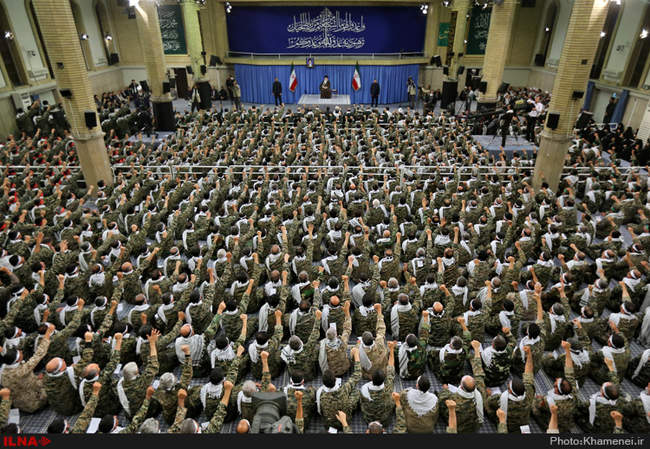 دیدار فرماندهان گردان‌های بسیج با رهبر انقلاب