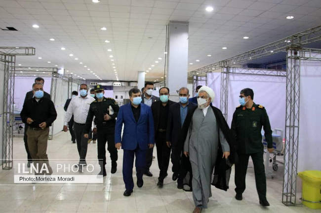 افتتاح بخش کووید در محل نمایشگاههای دائمی بندرعباس