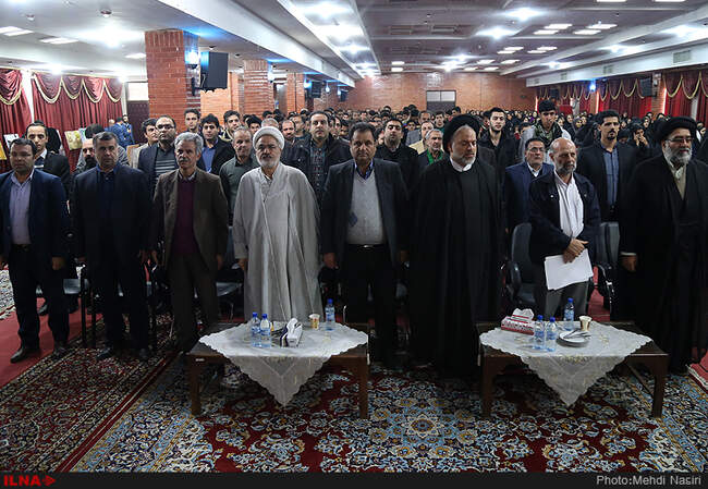  علیرضا محجوب در جمع دانشجویان دانشگاه ورامین