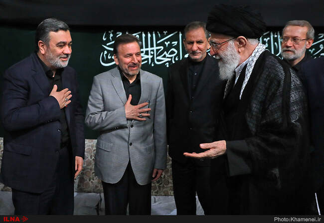 مراسم عزاداری شب تاسوعای حسینی با حضور رهبر معظم انقلاب اسلامی