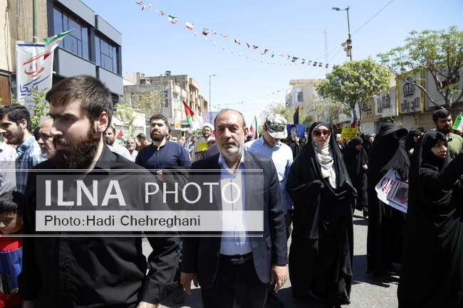 راهپیمایی روز قدس استان قم