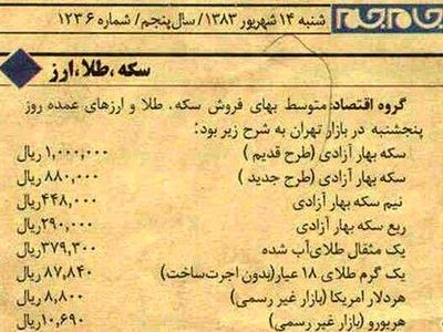 قیمت عجیب سکه بهار آزادی در سال ۸۳