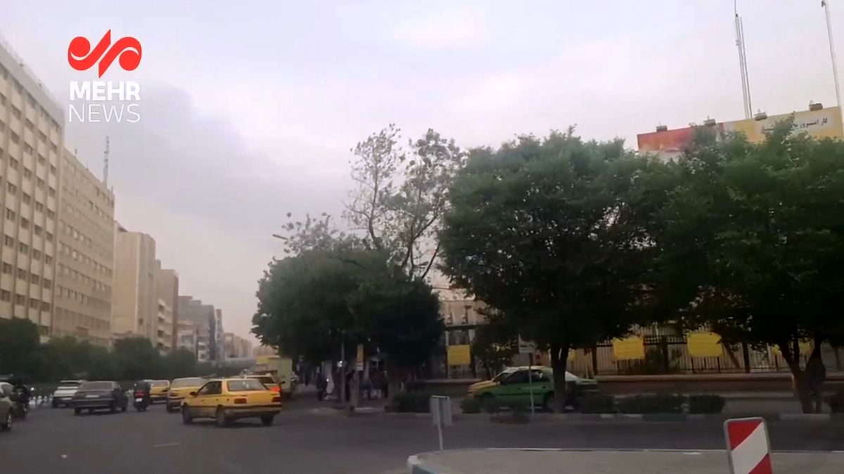 طوفان در تهران آغاز شد + فیلم