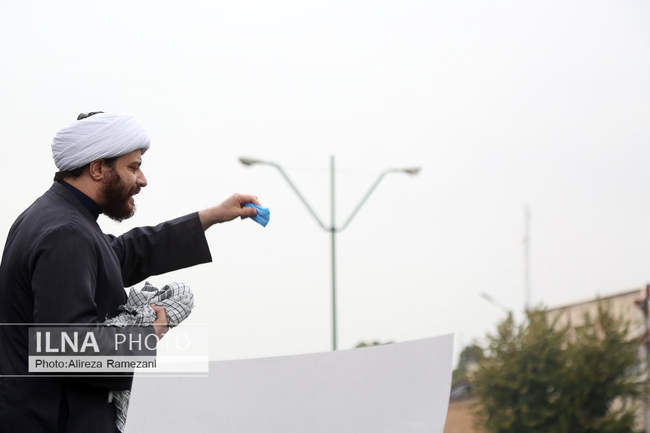 تجمع مردمی در محکومیت ترور شهید محسن فخری‌زاده