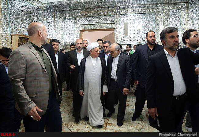 سفر آیت الله هاشمی رفسنجانی به قم