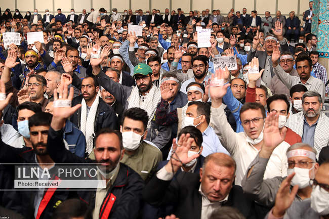 دیدار جمعی از کارگران سراسر کشور با مقام معظم رهبری