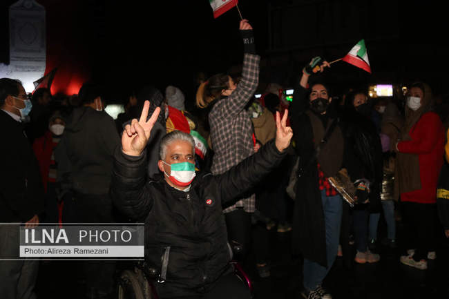شادی مردم پس از صعود ایران به جام جهانی قطر