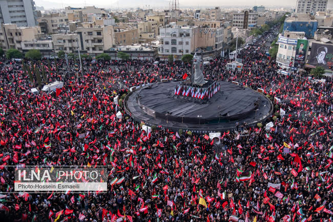 Funeral ceremony of the martyred revolutionary leader