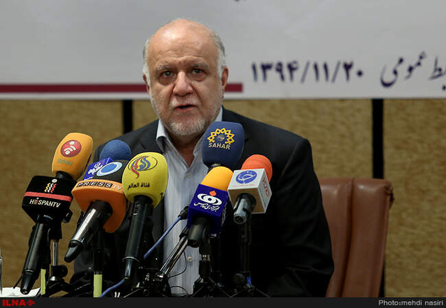 نشست خبری بیژن زنگنه، وزیر نفت بااصحاب رسانه