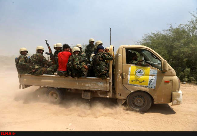 مبارزه نیروهای نظامی عراق در نزدیکی فلوجه