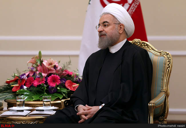 دیدار رئیس جمهور با کریستین دوفرین رئیس مجلس سنای بلژیک