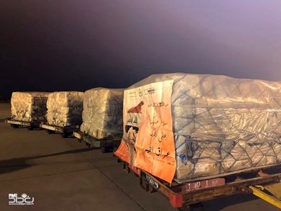 فرود هواپیمای حامل کمک‌های بشر‌دوستانه عراق در بیروت