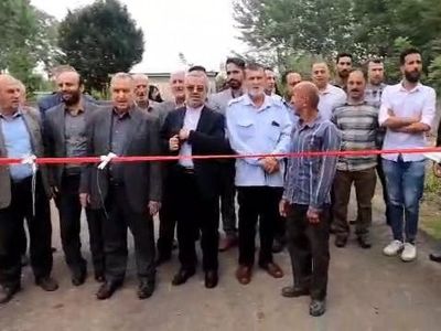 افتتاح یک راه روستایی در کوچصفهان