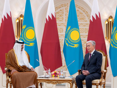 گفت‌وگوی امیر قطر و رئیس‌جمهور قزاقستان در آستانه