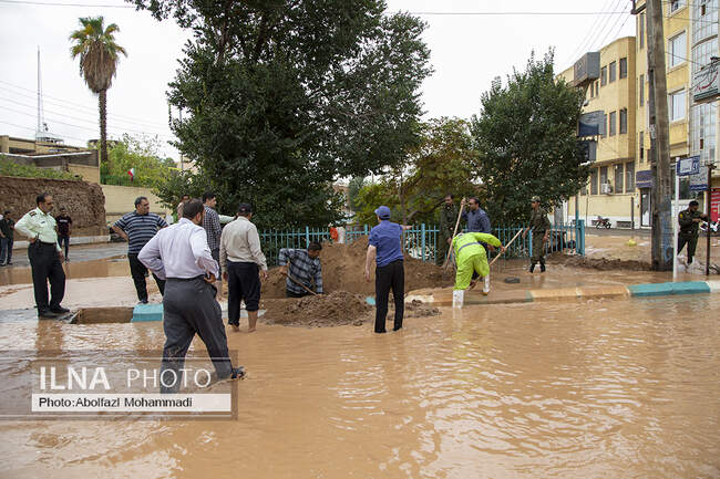 سیل در یزد