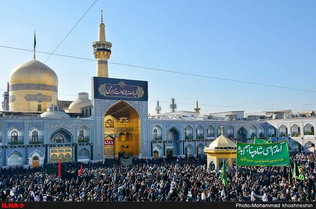 مراسم عزاداری شهادت امام رضا (ع) در مشهد مقدس