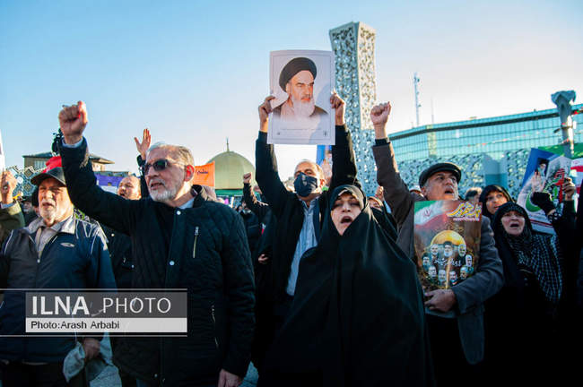 مراسم بزرگداشت ۹ دی در میدان امام حسین(ع) تهران