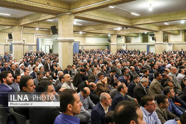 دیدار رئیس، مسئولان و کارکنان قوه قضاییه با مقام معظم رهبری