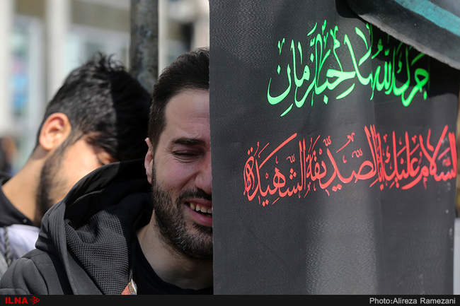 تجمع عزاداران فاطمی در میدان های هفت تیر و فاطمی تهران