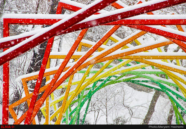 بارش برف در کرج