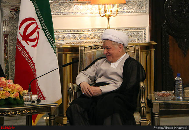 دیدار آیت الله هاشمی رفسنجانی با قائم مقام دبیر کل سازمان ملل متحد