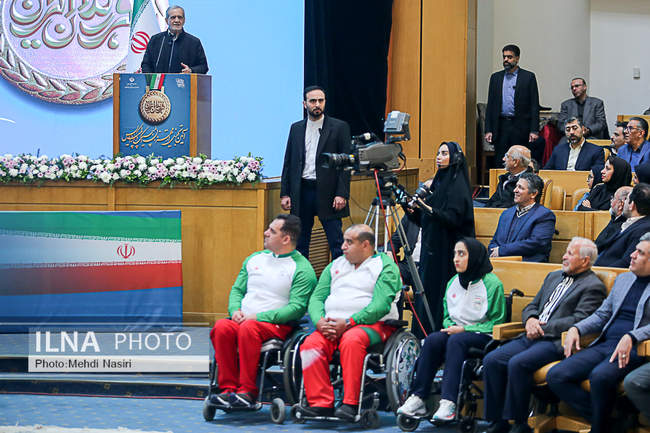 مراسم تجلیل از مدال‌آوران المپیک و پارالمپیک پاریس با حضور رییس جمه