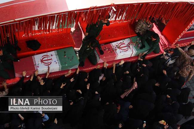 تشییع شهدای گمنام در اصفهان