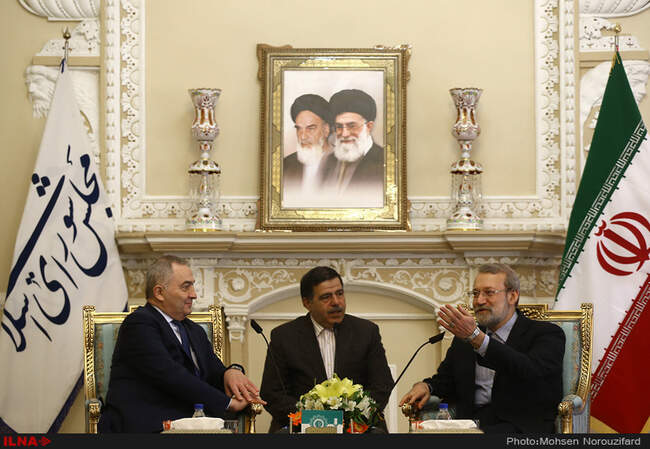 دیدار علی لاریجانی، رئیس مجلس با وزیر خارجه رومانی‎