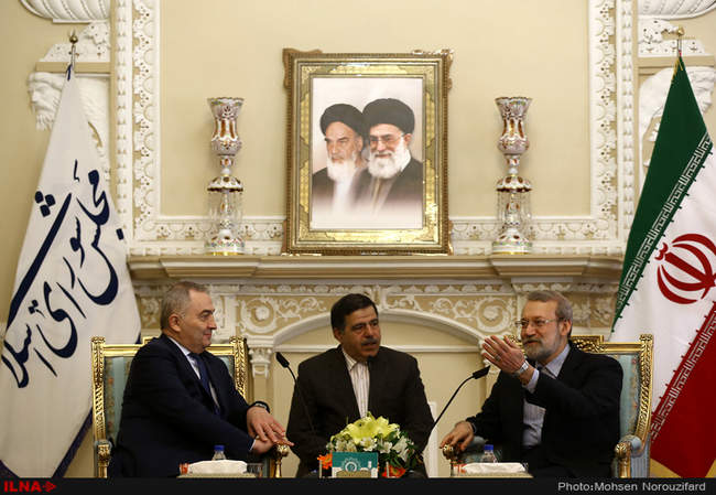 دیدار علی لاریجانی، رئیس مجلس با وزیر خارجه رومانی‎